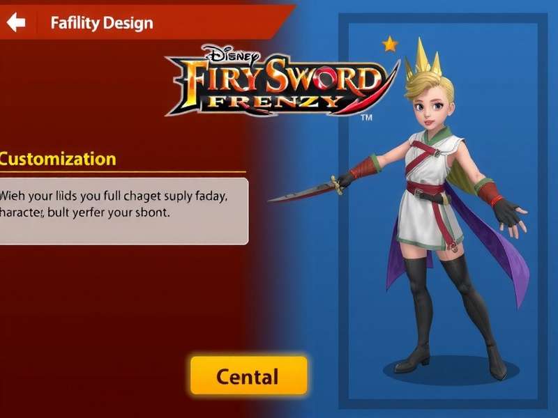 Fiery Sword Frenzy Character Customization